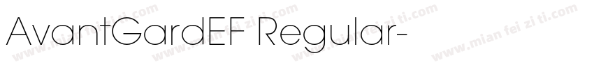 AvantGardEF Regular字体转换
